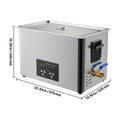 30L Ultrasonic Cleaner, Professional Ultrasonic Cleaner Machine with Cleaning Basket & Digital Display, 480W Stainless Steel 40kHz Industrial Cleaning Machine for Parts, Carburetors, Instruments