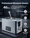 30L Ultrasonic Cleaner 480W 40kHz Stainless Steel Digital Display