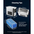 6L Ultrasonic Cleaner, Professional Ultrasonic Cleaner Machine with Cleaning Basket & Digital Display, 120W Stainless Steel 40kHz Cleaning Machine for Watches, Razors, Jewelry, Coins and More