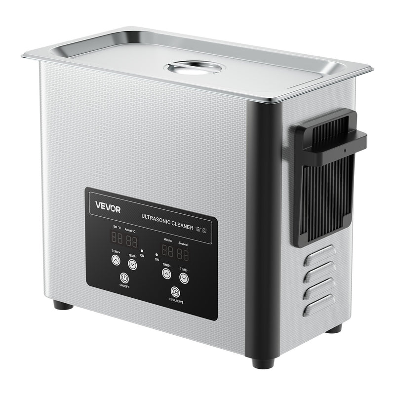 6L Ultrasonic Cleaner 120W 40kHz Stainless Steel Digital