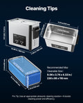 6L Ultrasonic Cleaner 120W 40kHz Stainless Steel Digital