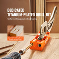 Pocket Hole Jig 56pc Mini System C-clamp Step Drill Bits Screws