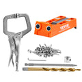 Pocket Hole Jig 56pc Mini System C-clamp Step Drill Bits Screws