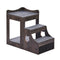 Pet Bunk Bed with Stairs Dog Cat Window Perch Storage Gray