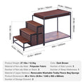 Pet Bunk Bed Dog Cat Window Perch Stairs Storage Medium