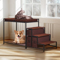 Pet Bunk Bed Dog Cat Window Perch Stairs Storage Medium