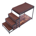 Pet Bunk Bed Dog Cat Window Perch Stairs Storage Medium