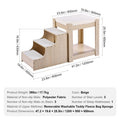 Pet Bunk Bed with Stairs Dog Cat Window Perch Indoor