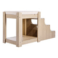 Pet Bunk Bed with Stairs Dog Cat Window Perch Indoor
