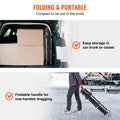 3 Shelf Foldable Utility Cart 165LBS Heavy Duty Lockable Wheels