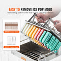 40PCS Stainless Steel Popsicle Moulds Round Head Ice Lolly Maker