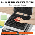 Commercial Waffle Maker 4PC 1750W Belgian Stainless Steel Non-Stick