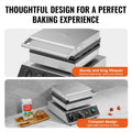 Commercial Waffle Maker 4PC 1750W Belgian Stainless Steel Non-Stick