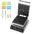 Commercial Waffle Maker 4PC 1750W Belgian Stainless Steel Non-Stick