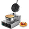 Commercial Waffle Maker 1230W Round Belgian Waffle Iron Non-Stick