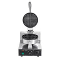 Commercial Waffle Maker 1230W Round Belgian Waffle Iron Non-Stick