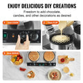 Commercial Dual Head Round Waffle Maker 2460W Stainless Steel