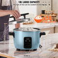 Commercial 50-Cup 10L Rice Cooker Warmer Nonstick Pot Restaurant