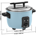Commercial Rice Cooker, 40-Cup Rice Cooker, 8 Liter Large Rice Cooker and Warmer with Nonstick Inner Pot, Fast Cooking and 24-Hour Keep Warm, with Rice Cup and Paddle, for Restaurant