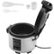 Commercial Rice Cooker, 70-Cup Rice Cooker, 15 Liter Large Rice Cooker and Warmer with Nonstick Inner Pot, Fast Cooking and 12-Hour Keep Warm, with Rice Cup and Paddle, for Restaurant
