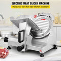 Commercial Meat Slicer, 200W Electric Deli Food Slicer, 350-400RPM Meat Slicer with 8