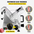 Commercial Meat Slicer, 200W Electric Deli Food Slicer, 350-400RPM Meat Slicer with 8