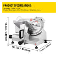 Commercial Meat Slicer, 200W Electric Deli Food Slicer, 350-400RPM Meat Slicer with 8