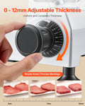 Commercial Meat Slicer 240W 250mm Carbon Steel Blade 0-12mm