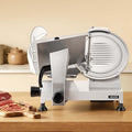Commercial Meat Slicer, 320W Electric Deli Food Slicer with 300mm Carbon Steel Blade, Built-In Sharpener & 0-15mm Adjustable Thickness for Frozen Meat, Ham, Baguett, Steak
