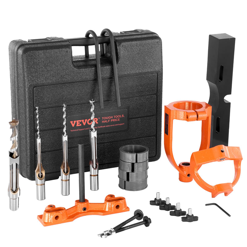 Mortising Attachment Drill Press 4 Model Square Hole Chisel Set 5 Bush