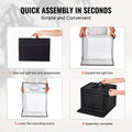 Photo Studio Light Box 3000-5600K Adjustable 3 Color Temperatures,41 x 30 x 30.5cm