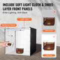 Photo Studio Light Box 5600K with 210 LED Lights Power Adapter, 81.5 x 81.5 x 81.5 cm