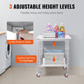 Stainless Steel Work Table 24x30 with Wheels Commercial Kitchen