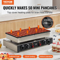 50PCS 43mm Dorayaki Baker 1700W Commercial Poffertjes Grill Non-stick