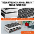 50PCS 43mm Dorayaki Baker 1700W Commercial Poffertjes Grill Non-stick