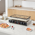 50PCS 43mm Dorayaki Baker 1700W Commercial Poffertjes Grill Non-stick