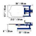 Screen Printing Machine, 1 Color 1 Station Silk Screen Printing Press, 21.2x17.7in / 54x45cm Screen Printing Press, Double-layer Positioning Pallet, Adjustable Tension for T-shirt DIY Printing