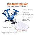4 Color 1 Station Screen Printing Machine Screenprint Press