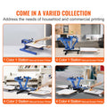 4 Color 1 Station Screen Printing Machine Screenprint Press