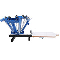 4 Color 1 Station Screen Printing Machine Screenprint Press