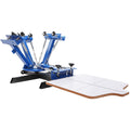 4 Color 1 Station Screen Printing Machine Screenprint Press