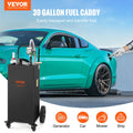 Fuel Caddy 114L Fuel Storage Tank 4 Wheels Manual Pump Black