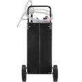 Fuel Caddy 114L Fuel Storage Tank 4 Wheels Manual Pump Black