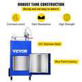 114L Fuel Caddy 4 Wheels Manual Transfer Pump Diesel Gasoline