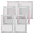 Screen Printing Kit 6pc Aluminum Frames 25.4x35.6cm 110 Mesh