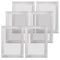 Screen Printing Kit 6pc Aluminum Frames 25.4x35.6cm 110 Mesh