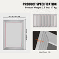 Screen Printing Kit, 6 Pieces Aluminum Silk Screen Printing Frames, 25.4 x 35.6 cm Silk Screen Printing Frame with 156 Count Mesh, High Tension Nylon Mesh and Sealing Tape for T-shirts DIY