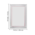 Screen Printing Kit, 6 Pieces Aluminum Silk Screen Printing Frames, 25.4 x 35.6 cm Silk Screen Printing Frame with 156 Count Mesh, High Tension Nylon Mesh and Sealing Tape for T-shirts DIY