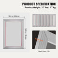 Screen Printing Kit 6pc 25.4x35.6cm Aluminium Frames 156 Mesh