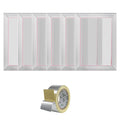 Screen Printing Kit 6pc 25.4x35.6cm Aluminium Frames 156 Mesh